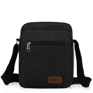 Bolso Bandolera de Lona para Hombre, Estilo Vintage, con Cierre, Moderno - Product Image 1