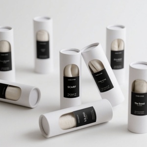 Biodegradable Wholesale Custom Luxury Kraft Paper Tube Packaging Garments Container for Clothing Storage - Product Image 1