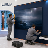 Layar IPS LCD Splicing 46 Inci Bezel 3.5mm Pemutar Iklan Video Wall Lapisan Anti-Silau Kecerahan 700cd/m untuk Retail