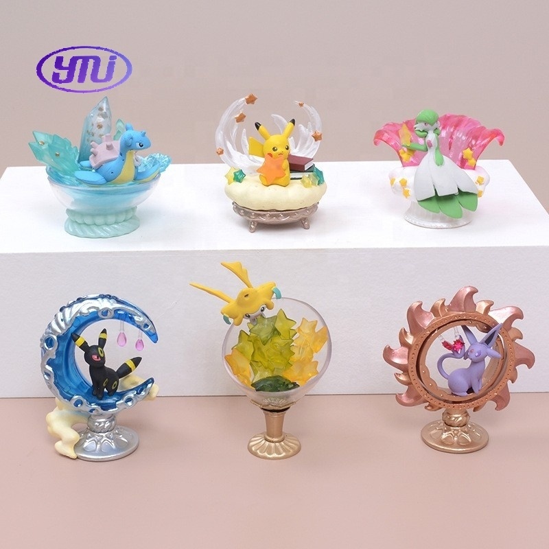 Series Cake Decoration Figure Model Statue Collectible Anime Ornament Gift Pocket Monster Doll Pokemoned Party Toy