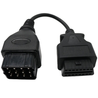 Cable adaptador de diagnóstico OBD2 a 12 pines, lector de códigos de error ECU, enlace de datos para camiones pesados, adecuado para Renault