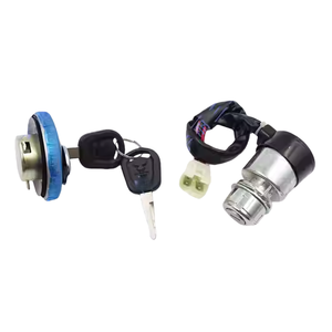 Manchons de verrouillage de remplacement en acier inoxydable et plastique de haute qualité, 9 voies, 10 ampères, avec fils de connexion pour interrupteur de réservoir de carburant de <span class=keywords><strong>moto</strong></span> - Product Image 2