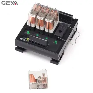 GEYA FY-NG2R-1C מסילת Din ממסר מודול 10 ערוץ 12VDC 24VDC עבור PLC הגנה אלקטרומגנטית ממסר