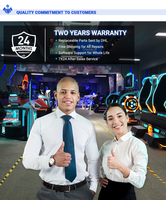 Ventes chaudes Simulateur de jeu d'arcade VR Parc à thème VR Parc d'attractions Équipement de réalité virtuelle 9D personnalisable pour les investisseurs en démarrage