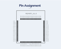 Módulo MS24SF1 NRF52840 + SX1262 Protocolo LoRa inalámbrico de largo alcance 5KM Módulo LoRaWAN 1.0.3 PCB U.FL de baja potencia
