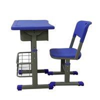 Table d'Élève de Classe Primaire et Secondaire Mobilier de Classe Moderne Ensemble Bureau et Chaise pour Lycée