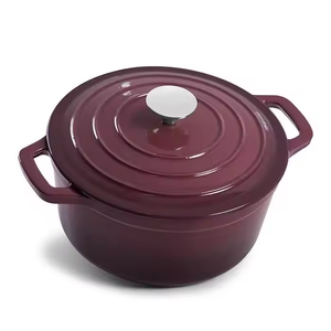 Horno holandés de hierro fundido esmaltado con tapa, horno seguro, Horno Holandés resistente, utensilios de cocina, olla de hierro fundido - Product Image 6