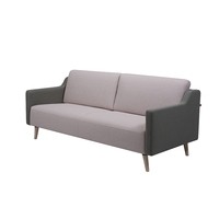 Canapé de bureau moderne de luxe ergonomique en L en cuir véritable deux places pour villa, appartement, hôtel, atelier, salon combiné