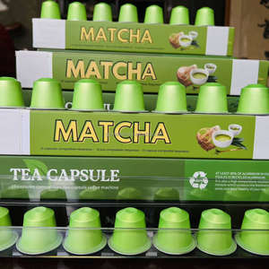 Trending Matcha Latte Cápsulas compatibles con <span class=keywords><strong>Dolce</strong></span> <span class=keywords><strong>Gusto</strong></span>, polvo de disolución rápida, suministro de hotel y cafetería Matcha Nespress Pods - Product Image 2
