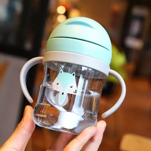 Biberón con asa, libre de BPA, material PP, 1-2 años, diseño con calcomanía de cuerpo recto para niños pequeños - Product Image 4