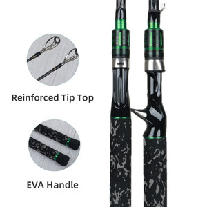 Caña de Pescar XH Power Flipping de 6' - 8' y Big Game Beast |   Peso del Señuelo 20-80g |   Caña de Pescar de Alta Resistencia para Pesca en Alta Mar para Peces Gigantes - Product Image 3