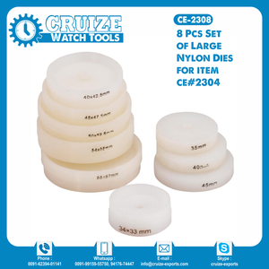 Ensemble de 8 pièces d'outils et pièces de montre-bracelet essentiels en nylon, y compris bracelet, cuir et composants en verre - Product Image 2