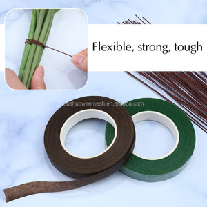 Çiçek dekorasyon yeşil kağıt bant çiçek kök sarma için 1/2 inç çiçek bant - Product Image 4
