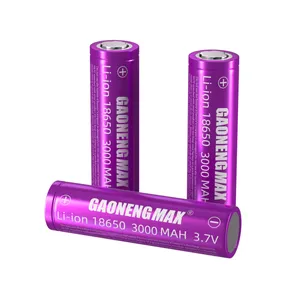 Gaonengmax batería 18650 NCR 3000mAh Alta tasa 3,7 V baterías de iones de litio celda