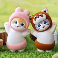 Boîte aveugle chat Fushandi Furry Party chat en peluche main bureau garçon cadeau d'anniversaire ornements