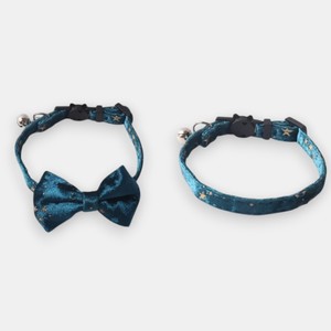 Di lusso del Diamante Del Cuore Del Modello del Gatto Del Collare In Pelle Scamosciata Morbida Elastica Pet Collare Del Gatto Del Cane Accessori Per Animali Domestici Breakaway Gatto Collari con Bell - Product Image 1