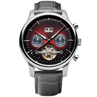 Montre de luxe pour homme avec grand cadran et calendrier, mouvement chinois Seagull, acier inoxydable, saphir, vintage