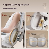 Chaise de bureau ergonomique en acier - Chaise de bureau confortable pour la maison avec un design moderne, réglable en hauteur pour les études et les e-sports