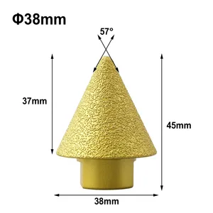 Foret à chanfreiner diamanté pour meuleuses d'angle foret d'expansion pour carreaux trous <span class=keywords><strong>de</strong></span> chanfreinage en céramique coupe <span class=keywords><strong>de</strong></span> filetage 38/50mm - Product Image 3