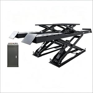 HT-610Z 5.5T Vente directe usine Pont élévateur à ciseaux double à levée complète, entraînement électrique hydraulique, 4T 5T, pour <span class=keywords><strong>garage</strong></span> souterrain - Product Image 3