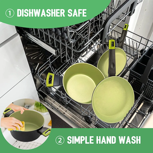 <span class=keywords><strong>Para</strong></span> <span class=keywords><strong>Amazon</strong></span> Venta caliente Juego de utensilios de cocina antiadherentes de aluminio forjado Ollas y sartenes-Sartén Cacerola <span class=keywords><strong>para</strong></span> salsa <span class=keywords><strong>para</strong></span> uso doméstico - Product Image 5