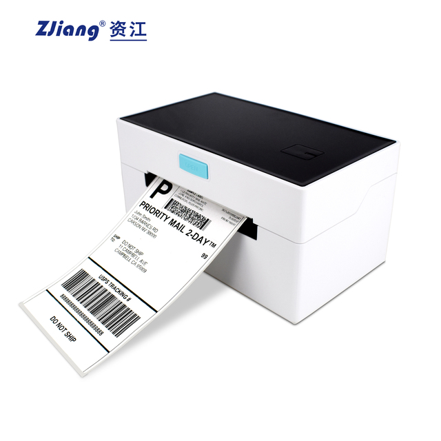 Factory Supply USB LAN Blue Tooth ZJ-9220 4 Inch 2 in 1 Thermal Label Receipt printer Barcode Sticker Printer