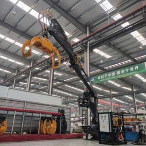 Grue de levage de grumes montée sur camion, grue à grappin rotative à 360 degrés, manutentionneur de matériaux en bois - Product Image 2