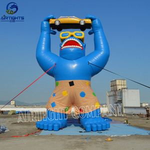 Ballon gonflable géant <span class=keywords><strong>de</strong></span> dessin animé <span class=keywords><strong>de</strong></span> <span class=keywords><strong>gorille</strong></span> <span class=keywords><strong>de</strong></span> 25 <span class=keywords><strong>pieds</strong></span> <span class=keywords><strong>de</strong></span> haut pour la publicité <span class=keywords><strong>de</strong></span> voiture - Product Image 3