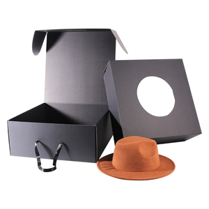 Sombrero de camionero y bufanda sombrero de vaquero caja de embalaje sombrero de inserción de forma redonda cajas de envío personalizadas de embalaje de cartón con logotipo - Product Image 6