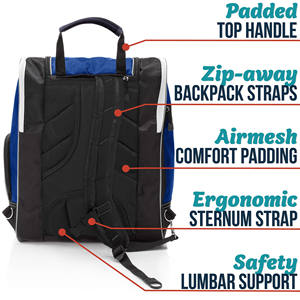 Mochila Porta Botas de Esquí de Viaje con Muestra Gratis - Bolsas Resistentes para Accesorios de Esquí, 60L, Impermeables, Acolchadas, para Patines de Nieve - Product Image 3