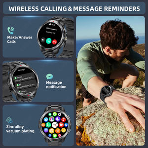 นาฬิกาอัจฉริยะ LIGE BWKT88 แบตเตอรี่ 1100mAh ใช้งานได้ยาวนาน พร้อมเข็มทิศ รับสาย โทรออก สำหรับผู้ชาย มีไฟฉาย ผู้ช่วยเสียง รองรับ Android และ IOS - Product Image 4