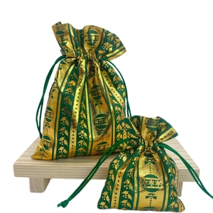 Bolsas de Tela Personalizadas con Cordón para Regalos de Navidad, Bolsas de Papá Noel para Joyería, Dulces y Regalos de Fiesta - Product Image 3