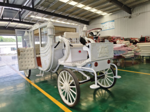 Carruaje Eléctrico Clásico Real de 4 Ruedas para Bodas y Parques de Atracciones, Color y Tamaño Personalizables - Product Image 1