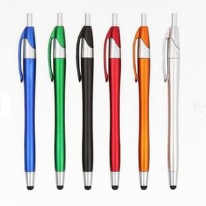 Promotion Click Stylus Screen Plastic Ballpoint <b>Pen</b> Wholesale Student Writing Stationery Printed Logo for Gift Advertising - Product Image 2