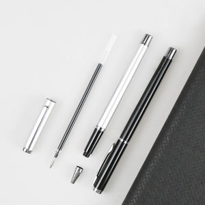 하이 퀄리티 사용자 정의 금속 롤러 볼펜 0.5mm 블랙 젤 잉크 판촉 비즈니스 스쿨 사무실 개인 쓰기 도구 - Product Image 3