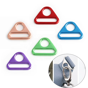 حلقة موصل مثلث 25 للحقائب-مشبك مشبك مزخرف من السبائك لحقيبة اليد بنفسك ، ملحقات حزام حقيبة الظهر - Product Image 1