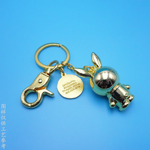 Custom Die Cast 3D Metal <b>Keychain</b> Zinc Alloy Carabiner <b>Anime</b> Figurine Gift Set - Product Image 3