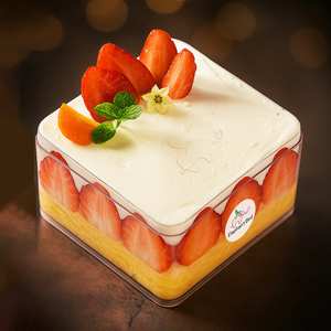 Acrylique Dessert Tiramisu Ps Boîte À Gâteau En Plastique <span class=keywords><strong>Transparent</strong></span> Emballage Alimentaire Gâteau Tasse En Plastique Ronde Boîte À Bonbons Taille Personnalisée Acceptée - Product Image 1
