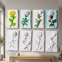 Kit de peinture manuelle DIY abstrait en relief 3D avec gesso et pigments, marque Yizhu, origine Hainan, pour usage intérieur