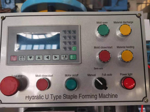 Thủy lực tự động carton niêm phong <span class=keywords><strong>STAPLE</strong></span> pin máy để làm <span class=keywords><strong>STAPLE</strong></span> móng tay - Product Image 4