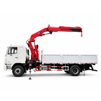 Grue hydraulique articulée autoportante télécommandée HAOY 10 tonnes pour camion lourd