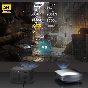 New 2024 Yinzam T7 4K Video Chiếu Với Android Dual Wifi Youtube Điện Thoại Không Dây Tự Động Tập Trung Keystone <span class=keywords><strong>Overhead</strong></span> Home Chiếu - Product Image 3