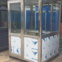 Mini cabine de conteneurs en acier personnalisée pour les centres commerciaux et les rues Processus de soudage automatique innovant Design contemporain