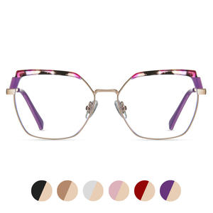 Lunettes de vue octogonales tendance avec protection anti-lumière bleue pour hommes et femmes, lunettes de mode 87321 - Product Image 3