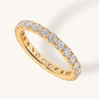 Anillo de Compromiso Xinyun de Plata de Ley 925 con Piedras Preciosas en Degradado y Diamantes, Banda Eterna