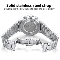 Montre chronographe automatique mécanique pour homme avec mouvement Miyota 9100, logo personnalisé, fabricant OEM, mois, semaine, 24 heures