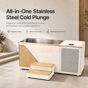 Bain de glace commercial avec système de refroidissement intégré pour studio de bien-être, hôtel et complexe hôtelier - Product Image 2