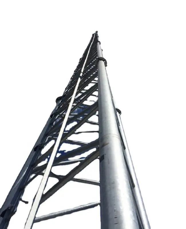 Menara Antena Tubular Penyangga Mandiri Berkaki Tiga