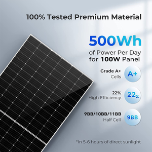 Panneau Solaire Bifacial Monocristallin Mono PERC 182 183.75 Cellules, Efficacité Énergétique 22%, 585W, <span class=keywords><strong>Seldas</strong></span> De Panel Solar - Product Image 4