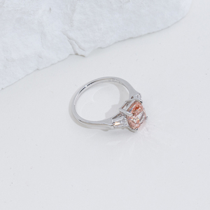 Anillo de Diamantes Rosados de Moda, Joyería Messi MSR-2039 PT950 para Mujer - Product Image 3